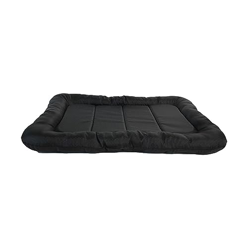 Nilioyul Präzisionsgewebte Haustiermatte, wasserdicht und feuchtigkeitsbeständig, kratzfester Stoff, Kratzfeste Hundematte, Oxford Stoffmatte, Schwarz, M 90 * 60cm von Nilioyul