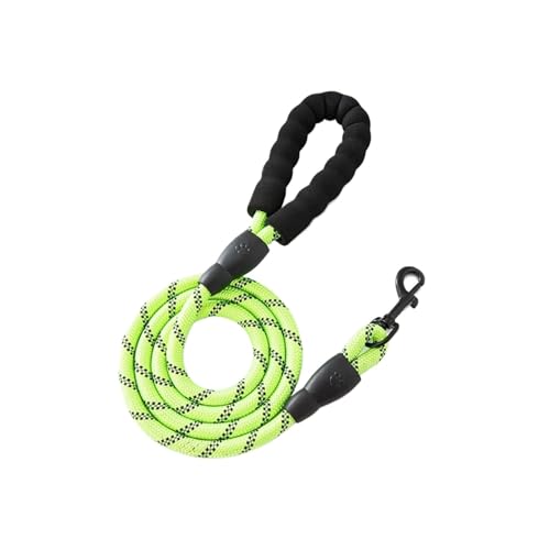 120/150/200/300cm Pet Leash with Reflective Rope and Comfortable Handle, Suitable for Small, Medium, and Large Dogs(Green,1.2cm X 200cm) von Nilnyvda