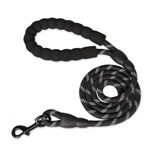 150/200/300cm Strong Dog Leash Pet Leashes Reflective Leash for Small Medium Large Dog(Black,0.8cm 200cm) von Nilnyvda