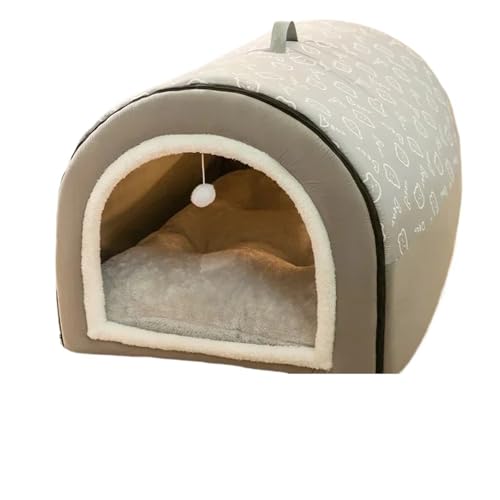 Nilnyvda Große Hundehütte, warme Winter-Hundehütte(Grey,2XL 75X50X50CM) von Nilnyvda