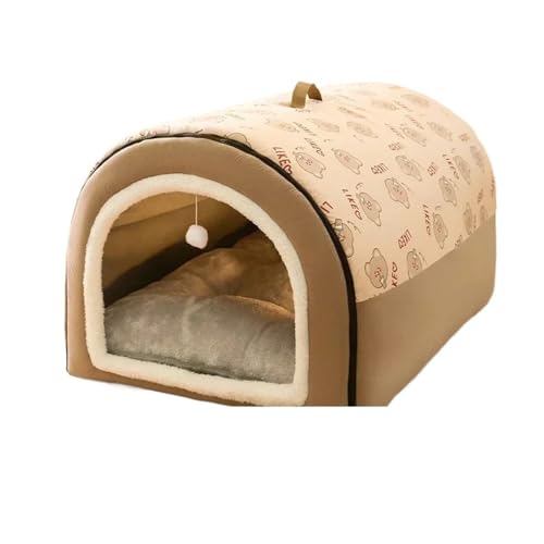 Nilnyvda Große Hundehütte, warme Winter-Hundehütte(Set Meal 2,2XL 75X50X50CM) von Nilnyvda