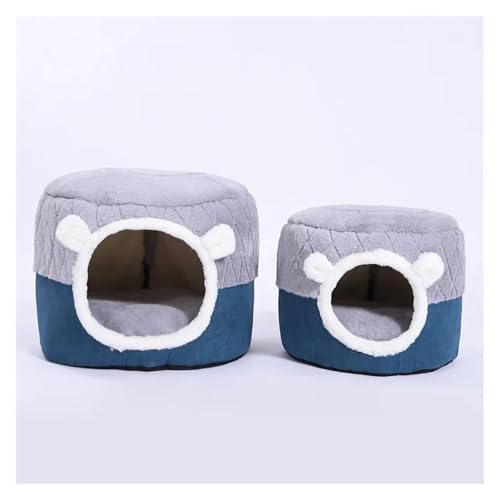 Nilnyvda Kleine Hunde Katzen Nest Winter Warm schlafendes Haustier Hundebett(M 50x50x36cm) von Nilnyvda