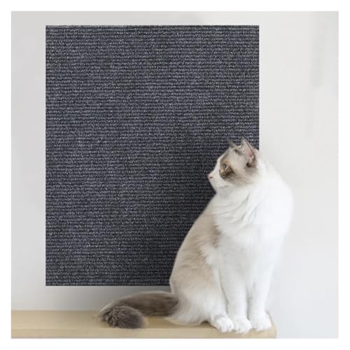 Nilnyvda Selbstklebendes Anti-Kratz-Sofa for die Wand, DIY-Katzen-Kratzschutz, Pfoten, schärfer, zuschneidbarer Teppich, Katzen-Kratzbrett(Dark Gray,30X100CM) von Nilnyvda