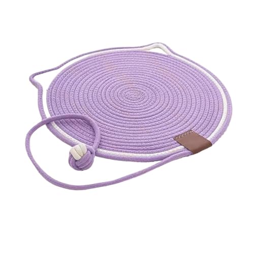 Nilnyvda Tragbares rundes Katzenkratzpad(Purple,42cm) von Nilnyvda