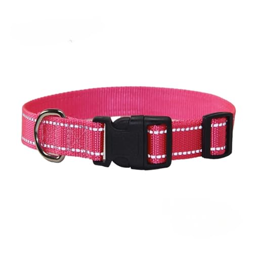 Nylon Dog Collar and Leash Set Pet Collars Leash for Small Medium Large Dogs Dog Accessories for Small Dogs(Rose Collar,M 2.0(30-50CM)) von Nilnyvda