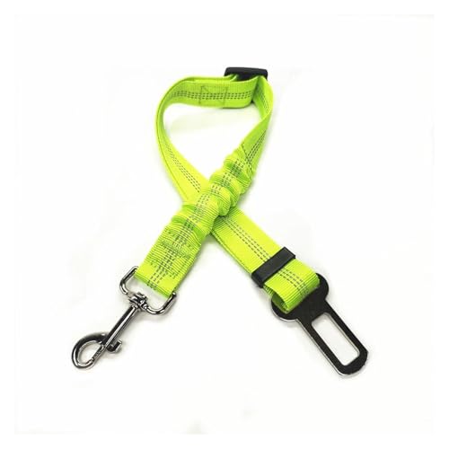 Pet Dog Car Seat Belt Retractable Buffer Elastic Reflective Safety Traction Rope Dog Leash Harness Dogs(Green) von Nilnyvda