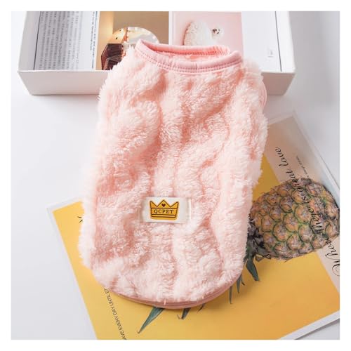 Soft Cozy Cat Clothes Autumn Winter Warm Fleece Sweatshirt for Small Dogs Puppy Kitten Jacket Coat Pet Sphynx Costume Sweater(Pink,M) von Nilnyvda