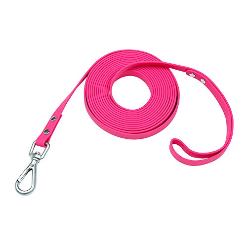 Nimble wasserdichte Hundeleine, langlebig, Trainingsleine, Outdoor, Lange Leine für Training Camping (9.2m, Rosa) von Nimble