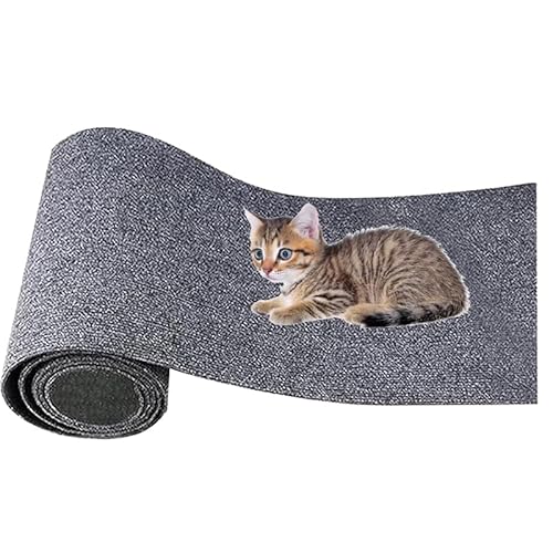 Kratzmatte Selbstklebend Katzen, Katzenkratzmatten Selbstklebend, Selbstklebende Kratzmatte Für Katzen, for Protects Carpets, Sofa, Furniture (30cm * 30cm/11.81'' * 11.81'',Dunkelgrau) von Nimedala