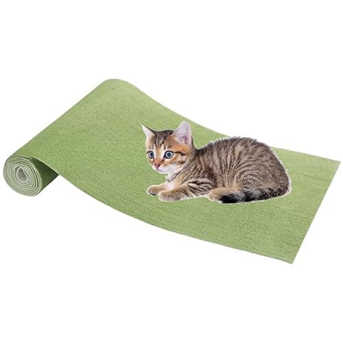 Kratzmatte Selbstklebend Katzen, Katzenkratzmatten Selbstklebend, Selbstklebende Kratzmatte Für Katzen, for Protects Carpets, Sofa, Furniture (30cm * 30cm/11.81'' * 11.81'',Grün) von Nimedala