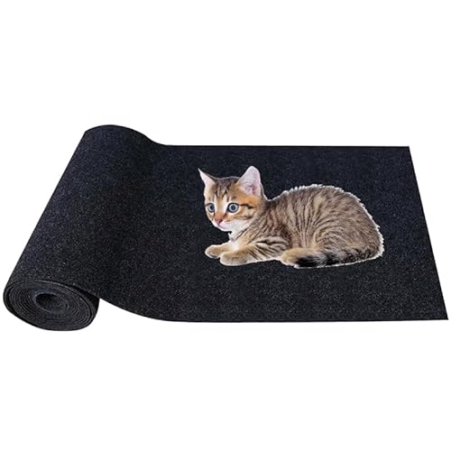 Kratzmatte Selbstklebend Katzen, Katzenkratzmatten Selbstklebend, Selbstklebende Kratzmatte Für Katzen, for Protects Carpets, Sofa, Furniture (30cm * 30cm/11.81'' * 11.81'',Schwarz) von Nimedala