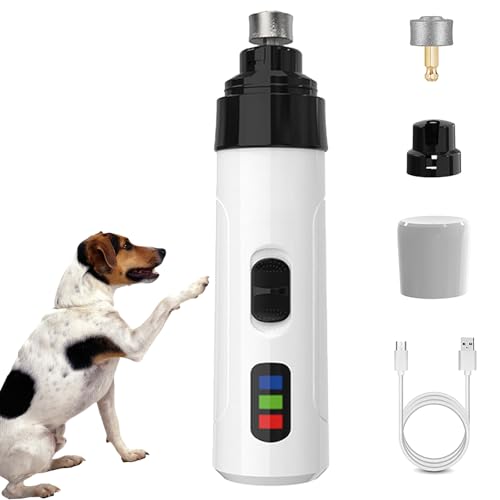 Nimedala Heusom Silent Groom Pro, Pet Nail Grinder, USB Rechargeable for All Breeds Dogs (1 Set(+1 Grinding Head)) von Nimedala