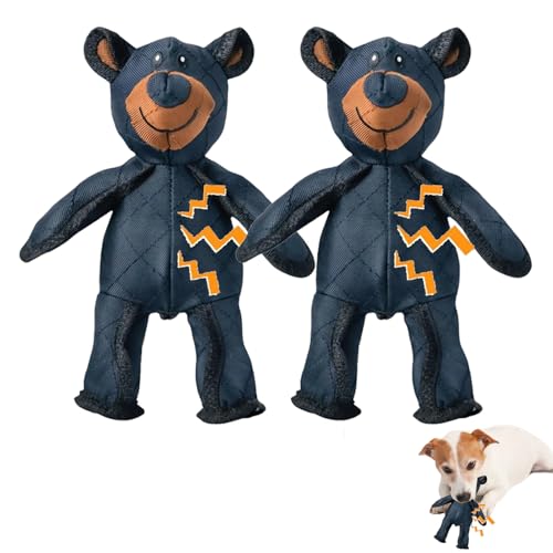 Nimedala Unbreaka-Bär, Unbreaka-Bear Für Starke Kauer, Unzerstörbares Hundespielzeug Bär, Unbreakable Bear, Unbreaka Bear Dog Unbreakable Teddy Extreme Bear 2.0 Hundespielzeug (2Pcs) von Nimedala