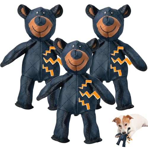 Nimedala Unbreaka-Bär, Unbreaka-Bear Für Starke Kauer, Unzerstörbares Hundespielzeug Bär, Unbreakable Bear, Unbreaka Bear Dog Unbreakable Teddy Extreme Bear 2.0 Hundespielzeug (3Pcs) von Nimedala