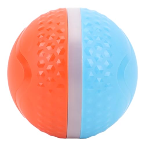 Nimomo Automatisch rollender Hundeball, intelligenter interaktiver Hundeballspielzeug, bewegungsaktivierter automatischer Rollball, IP54 wasserdicht, wiederaufladbar, Hellblau und Orange von Nimomo