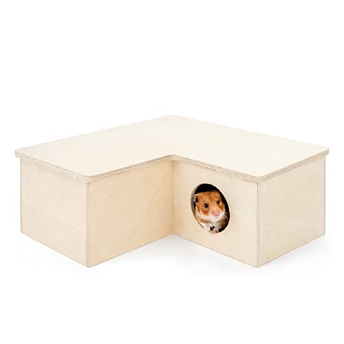 Niteangel Mehrkammer Hamsterhaus Labyrinth - Mehrzimmer-Verstecke und Tunnel-Erkundungsspielzeug für Hamster, Gerbils, Mäuse und Lemminge (3-Zimmer Groß) von Niteangel