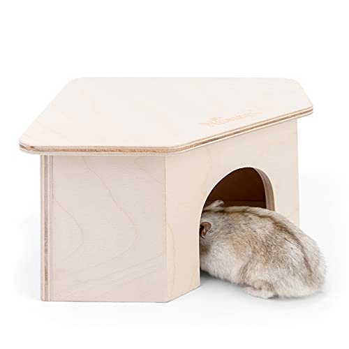 Niteangel Birkenkammer-Labyrinth-Hamsterversteck – kleine Haustiere, Waldhaus, Lebensräume, Dekoration für Hamster, Mäuse, Rennmäuse, Mäuse, Mäuse, Mäuse, Mäuse, Mäuse von Niteangel