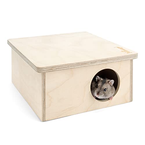 Niteangel Birkenkammer-Labyrinth-Hamsterversteck – kleine Haustiere, Waldhaus, Lebensräume, Dekoration für Hamster, Mäuse, Rennmäuse, Mäuse, Mäuse, Mäuse, Mäuse, Mäuse von Niteangel