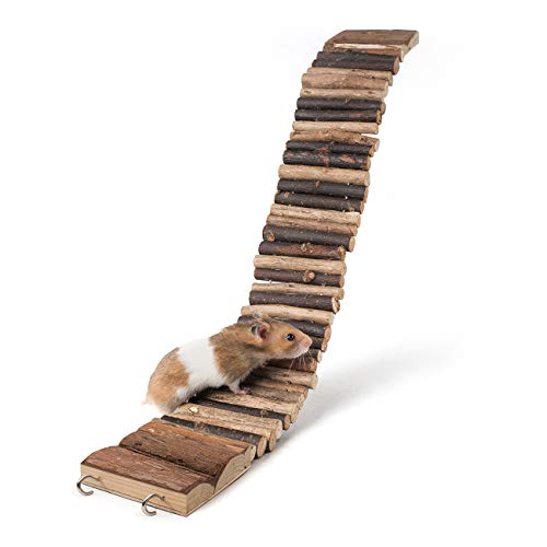 Niteangel Hamster Hängebrücke Spielzeug - Lange Kletterleiter für Zwerghamster, Mäuse, Gerbils und andere kleine Tiere (21.8L x 2.8W) von Niteangel