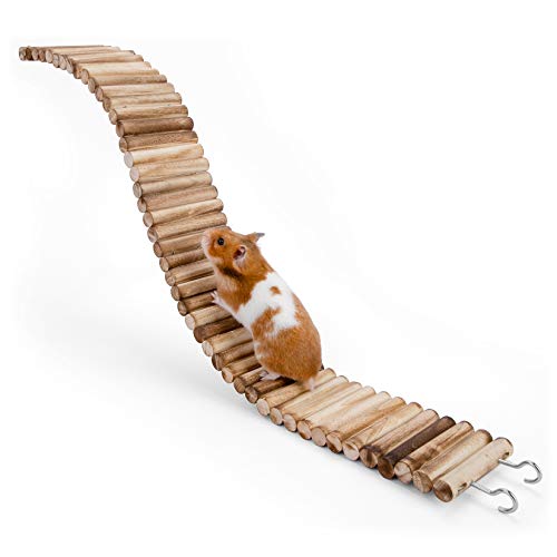 Niteangel Hamster Hängebrücke Spielzeug - Lange Kletterleiter für Zwerghamster, Mäuse, Gerbils und andere kleine Tiere (25.6L x 3.15W) von Niteangel