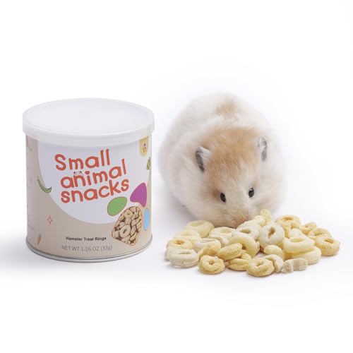 Niteangel Hamster Snack & Leckereien Spielzeug: - Natürliche Leckereien Mischung für Zwerghamster, Gerbils, Mäuse, Lemminge, Degus oder andere kleine Haustiere (Cheerios) von Niteangel