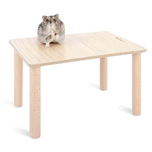 Niteangel Hamster-Spielplattform aus Holz für syrische Zwerghamster, Rennmäuse, Mäuse, Degus oder andere kleine Haustiere (L x B x H): 30 x 21 x 15 cm, Burlywood von Niteangel