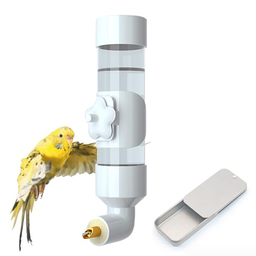 Niwaes Vogeltränke Tränke Sittich Wasserspender für Käfig Vogel Trinkflasche Papagei Automatisches Trinkgerät für Wellensittiche Nymphensittiche Lovebirds Kanarienfinken (300 ml) von Niwaes