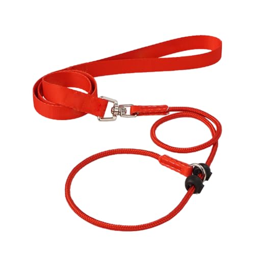 Hundehalsband-Leine, aus Nylonseil, verstellbare drehbare Schlaufe, Trainingsleine für mittelgroße und große Hunde von Niwugady