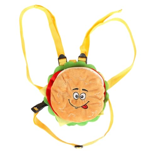 Niwugady Haustier-Rucksack, Cartoon-Hundegeschirr, Rucksack mit Hundetraktionsseil, Hunde-/Katzen-Weste, Brustgurt, Ausgehen, Hamburger-Rucksack für Spaziergänge, Reisen, Outdoor-Sport von Niwugady