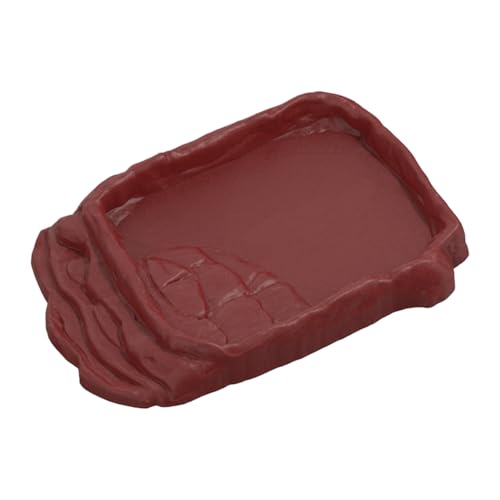 Bartageman Water Bowl, Wasserschale für Reptilien, Schildkrötenschüssel mit nicht gleitenden Felsleitern, Zubehör für den Lebensraum von Schildkröten, Wasserschale für Reptilienpools, Wat Bartageman Water Bowl, Wasserschale für Reptilien, Schildkrötenschüssel mit nicht gleitenden Felsleitern, Zubehör für den Lebensraum von Schildkröten, Wasserschale für Reptilienpools, Wat von Nixiara