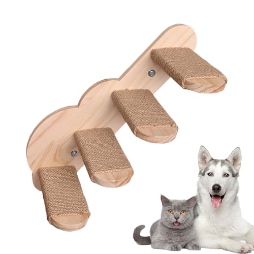 Nixiara Katzentreppe - Holztreppe für Katzen mit sicheren Stufen | Stilvolle Regale für Kätzchen und Kleiderbügel für Wohnzimmer Balkon Nixiara Katzentreppe - Holztreppe für Katzen mit sicheren Stufen | Stilvolle Regale für Kätzchen und Kleiderbügel für Wohnzimmer Balkon von Nixiara