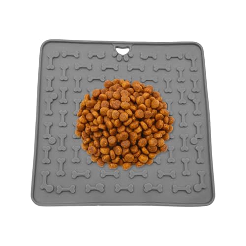 Nixiara Leckmatte Für Hunde Und Katzen, Silikon Leckmatte Mit Saugnapf, Futterpad Einfach zu Reinigen 19x19cm für Beschäftigung Training Fütterung Bereicherung Nixiara Leckmatte Für Hunde Und Katzen, Silikon Leckmatte Mit Saugnapf, Futterpad Einfach zu Reinigen 19x19cm für Beschäftigung Training Fütterung Bereicherung von Nixiara