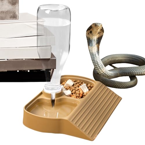 Nixiara Reptilien Wasserschale,Automatische Tränke Und Futternapf - Automatischer 2 in 1 Futter- und Wassernapf Großes Fassungsvermögen Fütterungszubehör für Bartagamen Eidechsen Geckos Nixiara Reptilien Wasserschale,Automatische Tränke Und Futternapf - Automatischer 2 in 1 Futter- und Wassernapf Großes Fassungsvermögen Fütterungszubehör für Bartagamen Eidechsen Geckos von Nixiara