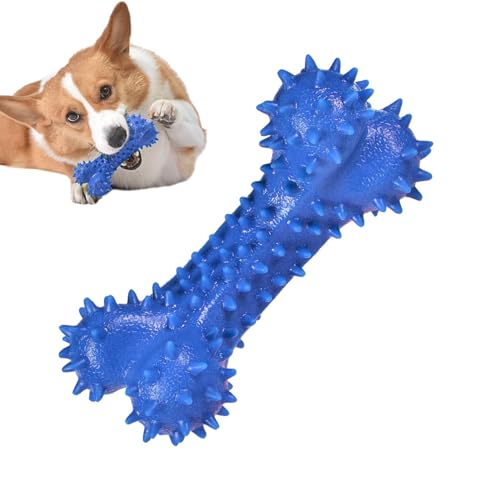 Hundespielzeug mit Stachelknochen - Stacheliges Knochenspielzeug für Hunde aus Gummi - Natürliches Apportierspielzeug, weiches Hundespielzeug, Beißspielzeug für Welpen für Training, Haustiere, Mundges von Nixieen