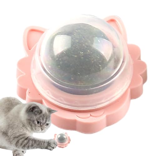 Nipball für Katzen, Wandkugeln aus Katzenminze, sicheres und gesundes Kauspielzeug für Kätzchen, drehbares Spielzeug mit Katzenminzenball, interaktives Katzenspielzeug von Nixieen