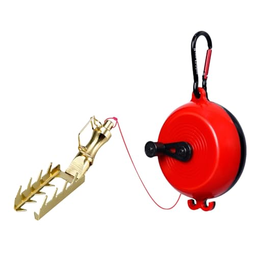 Angelköder Retriever, Tackle Rescue Tool, Bait Saver Retriever, PE Rope Retriever, Angelwerkzeug, Angelköderschoner, Köderretter Retriever mit 3 m langem PE-Seil für Angelköder von Nkmujil