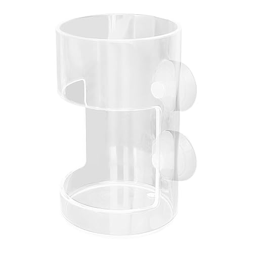 Aquarium Fish Feeder, Fish Feeder Tube Food Dispenser with Suction Cup, Clear Edibles Holder for Shrimp, Prevents Feed Scattering, Tank Accessories to Clean Feeding von Nkmujil