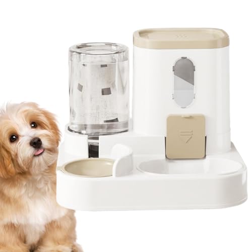 Automatic Pet Feeder and Water Dispenser, Cat Dispenser, 2-in-1 Food Feeder, Waterer Set for Cats, Dogs, Small Pets (Large Capacity, Easy to Use) 9.84x8.66x7.87 Inches von Nkmujil