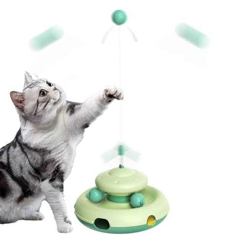 Cat Ball Toy, Interactive Cat Toy, Track Ball Toys for Cats, Cat Teaser Ball Toy, Funny Pet Toy for Entertainment, Non-Slip Track Ball Teaser Toys, Multipurpose Cut Cat Toy for Exercise and Playing von Nkmujil