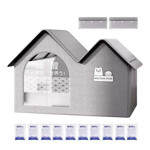 Cat Cooling House, Cooling Outdoor Cat House, Air Conditioned Cat House, Outside Puppy Cooling House, Air Conditioner Cat House, Waterproof Pet Cooling House with 10 Ice Packs for Puppies Cats von Nkmujil