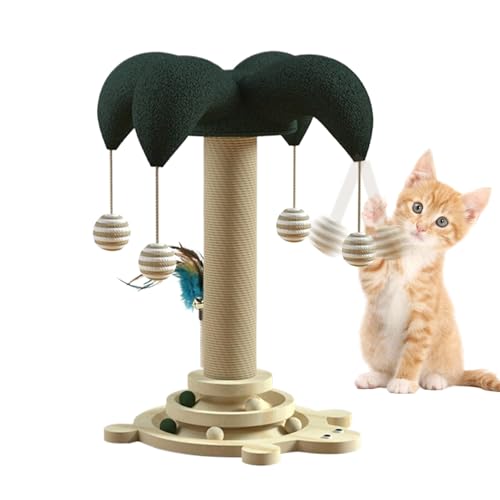 Cat Scratch Post, Vertical Scratch Pole, Built-In Rotatable Track and Rolling Ball, Kitten Training Protection for Play, Exercise, Home Use, 19.69x11.81x9.06 inches Cat Scratch Post, Vertical Scratch Pole, Built-In Rotatable Track and Rolling Ball, Kitten Training Protection for Play, Exercise, Home Use, 19.69x11.81x9.06 inches von Nkmujil