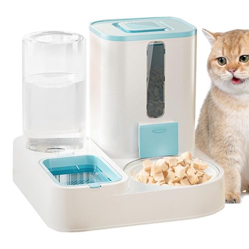 Futterspender für Hunde mit großer Kapazität, multifunktionaler Futterspender für Hundefutter, Wasserspender, bequem und wiederverwendbar, perfekt für Zuhause, Boden, Käfig, hält Haustiere gefüttert von Nkmujil