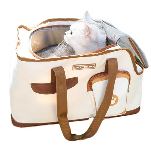 Hundetragetasche für kleine Haustiere, Haustier-Hundetasche, Brotbasierte Haustiertasche, tragbare Haustier-Tragetasche, Schulter-Haustier-Tragetasche, kleine Hunde-Reisetasche, Katzen-Reisetasche, von Nkmujil