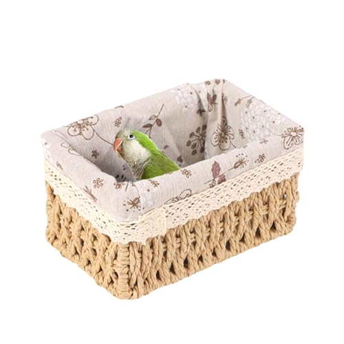 Nkmujil Bird Bed Hammock, Parrot House Bed, Small Animal House, Bird Cage Accessories with Easy Installation and Comfortable Design for Lovebirds, Parakeets, and Cockatiels (1 Piece) von Nkmujil