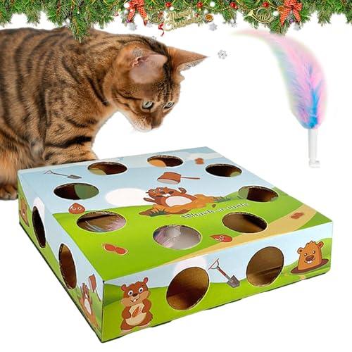 Nkmujil Engaging Cat Activity Toy, Automatic Cat Toy, Intelligent Sensing Puzzle, Cat Enrichment Toys, Interactive Cat Toy Maze Designed for Engaging and Stimulating Indoor Activities von Nkmujil