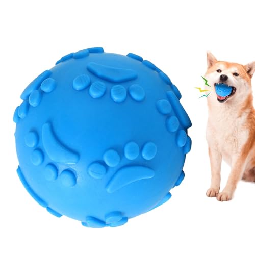 Hundespielzeug Ball Quietschend | Beißender Latexball für Hunde | Outdoor Unzerstörbares Quietschen Hundespielzeug | Spielzeug für kleine, mittelgroße und große Rassen | Interaktives von Nkmujil