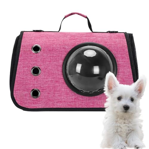 Pet Carrier, Foldable Travel Bag with Window, Portable Lightweight Design Pet Bag, Secure Comfortable for Kittens, Puppies, 15.75x10.63x9.84 inches, Blue, Pink, Gray von Nkmujil