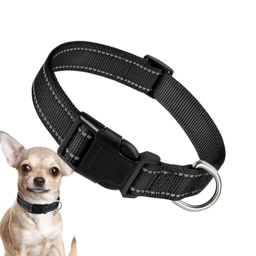 Verstellbares Welpenhalsband | Hunde-Komforthalsband - Verstellbare Nylon-Schnalle, Hundehalsband, Nylon, atmungsaktiv, bequem für verschiedene Hunde von Nkmujil