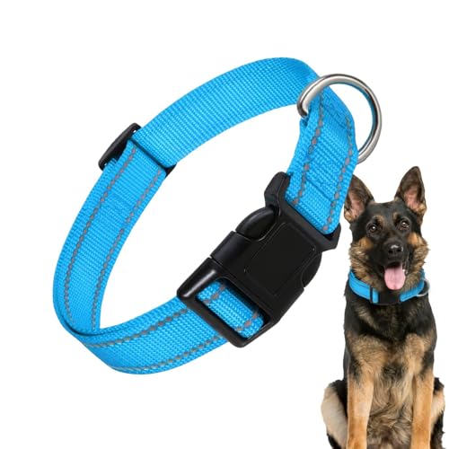 Verstellbares Welpenhalsband | Reflektierendes Haustierhalsband | Verstellbares Hunde-Komforthalsband, Nylon-Schnalle, Hundehalsband für verschiedene Hunde, große Katze von Nkmujil