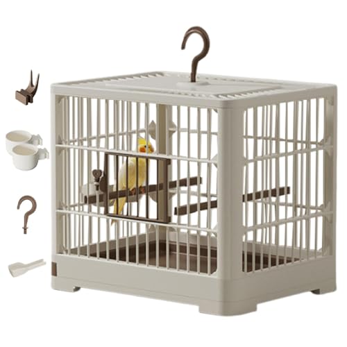 birdcage portable bird carrier bird travel container travel cage with pole removable tray cage hook handle bird cage bird travel carrier standing pole cage papagei travel cage love bird travel cage von Nlrlo